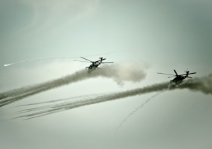 Более 20 новейших вертолетов прошли испытание в горах Кубани в ходе учений